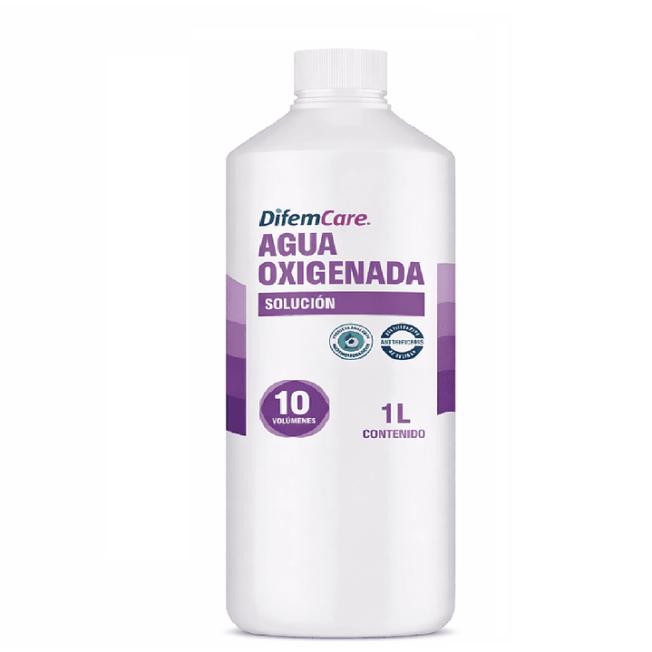 Agua Oxigenada 10 Vol 1000 ml Solución Antiséptica 1