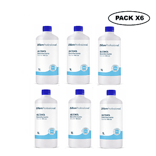 Alcohol Desinfectante 70% Difem 1 L Pack x6