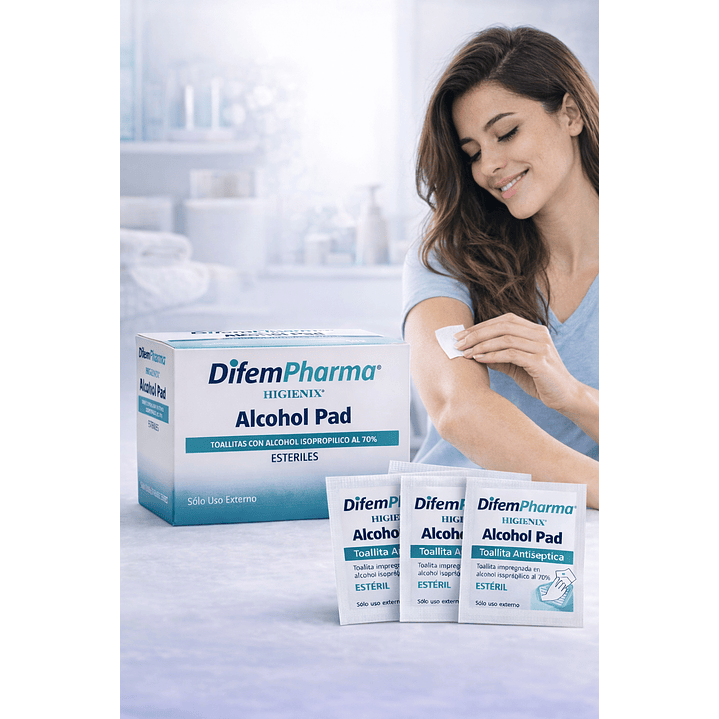 Alcohol Pad Higienix Toallitas Antisépticas x100 3