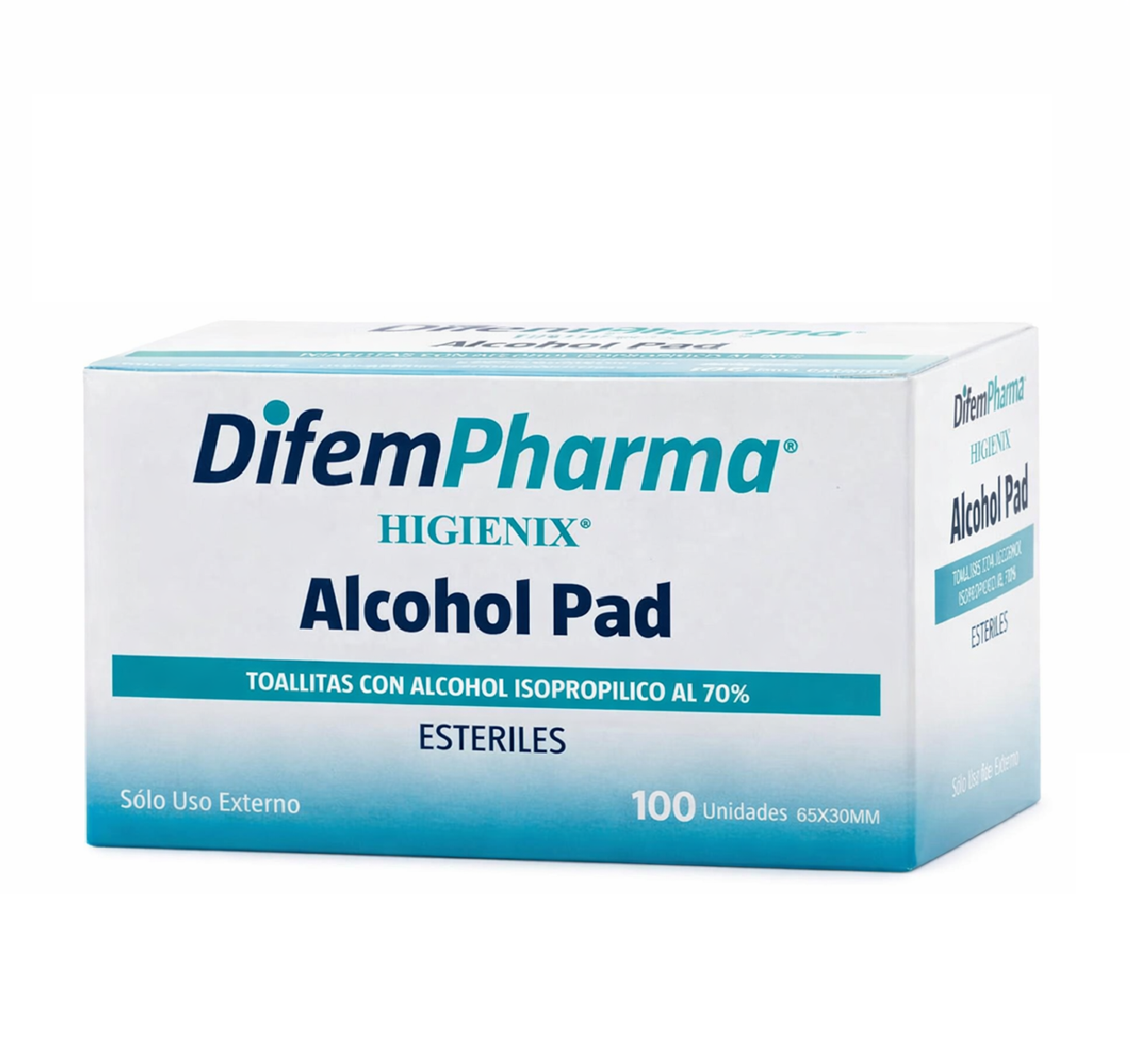 Alcohol Pad Toallitas Desinfectantes Higienix 100 Unds