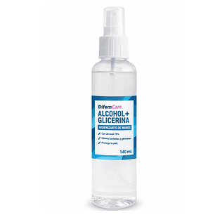 Alcohol + Glicerina Difem Higienizante De Manos 140ml