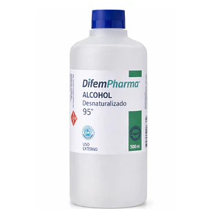 Alcohol Desnaturalizado 95% Difem 500ml