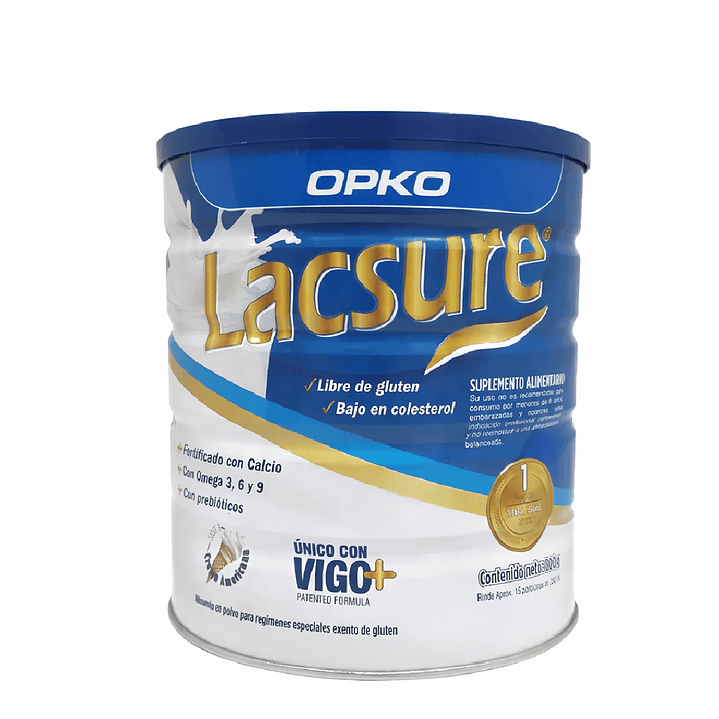 Lacsure Alimenticio En Polvo Sabor Vainilla 800 Grs Caja x6 2