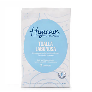 Toalla Jabonosa Higienix Limpieza Corporal Sin Enjuague 