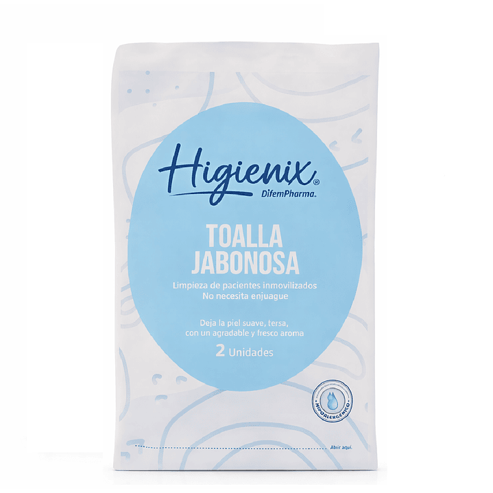 Toalla Jabonosa Higienix Limpieza Corporal Sin Enjuague  1