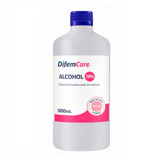 Alcohol Higienizante De Manos 70% Difem 500ml