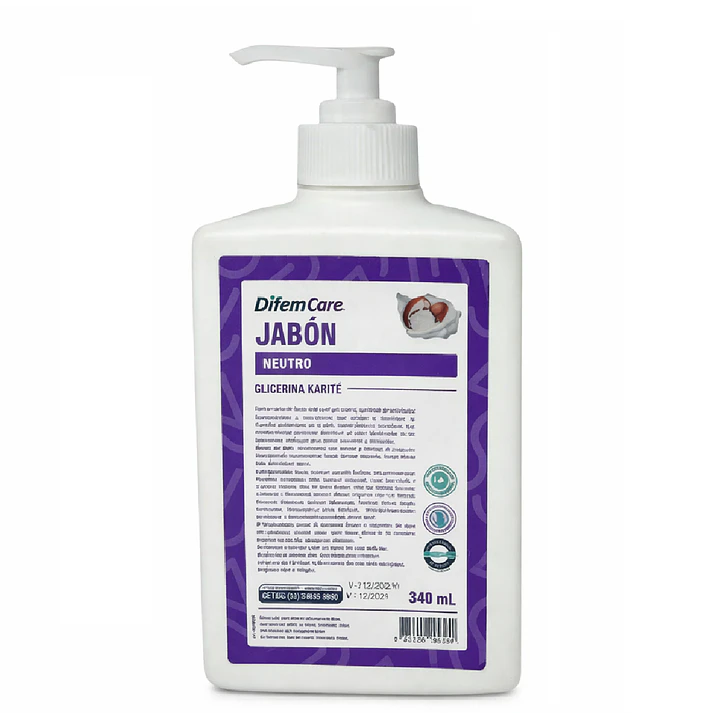 Jabón pH Neutro Glicerina Karité  Hidratante Difem 340ml 1