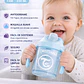 Vaso Bebé Antiderrame +4M Twistshake Mini Cup Azul 230ml  - Miniatura 3