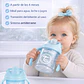 Vaso Bebé Antiderrame +4M Twistshake Mini Cup Azul 230ml  - Miniatura 4
