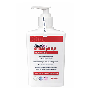 Crema Humectante pH 5.5 Hidratación Difem 340ml
