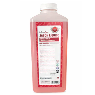 Jabon Liquido Antibacterial Con Glicerina Difem Care 1 L