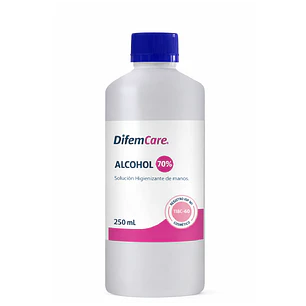 Alcohol Higienizante De Manos 70% Difem 250ml