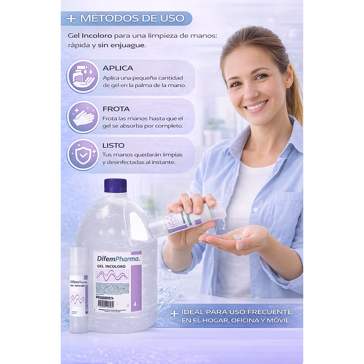 Gel Incoloro Bidón 4L + 250 ml Recarga 3