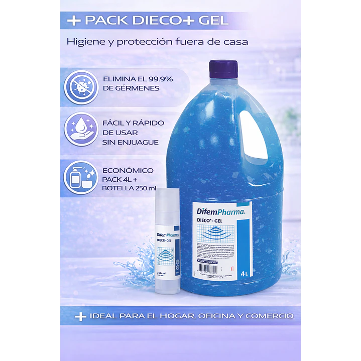 Gel Conductor Dieco Gel Bidon 4 Litros + Disp 250ml  4