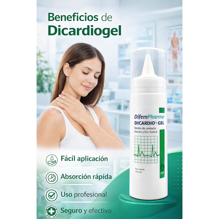 Gel Conductor Ultrasonido Dicardio 250 ml Difem Pack x6 4
