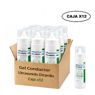 Gel Conductor Ultrasonido Dicardio 250 ml Difem Caja x12