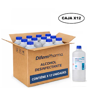 Alcohol Desinfectante 95% Difem 1 L Caja x12