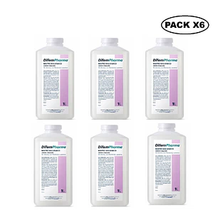 Jabón Neutro Balsámico Difem Sin Aroma Con Pantenol y Lanolina 1 L Pack x6