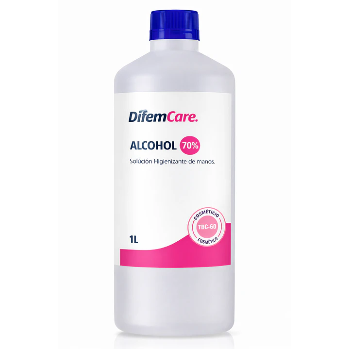 Alcohol Higienizante De Manos Difem 70% 1 L Caja x12 2