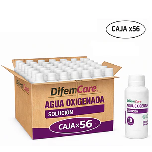 Agua Oxigenada Solución Difem 10v 110ml Caja x56