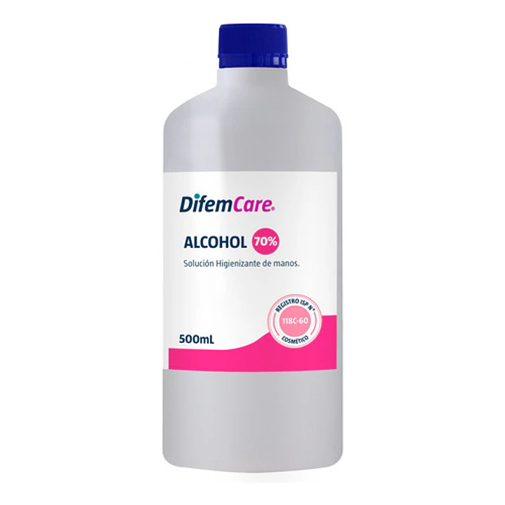 Alcohol Higienizante De Manos 70% Difem 500ml Pack x10 3