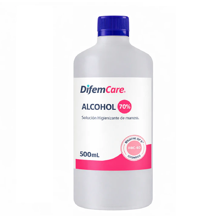 Alcohol Higienizante De Manos 70% Difem 500ml Pack x10 2