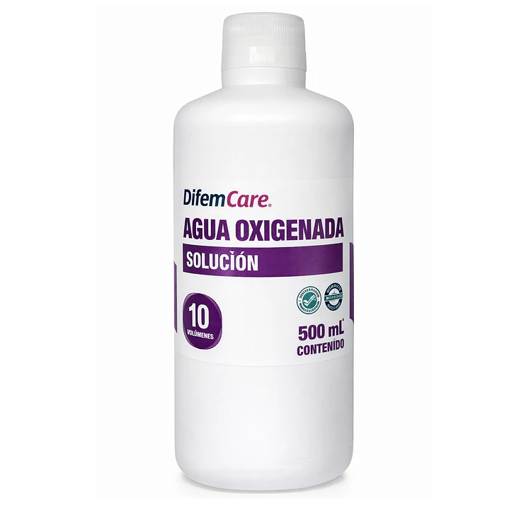 Agua Oxigenada Solución Difem 10v 500ml CAJA X20 2