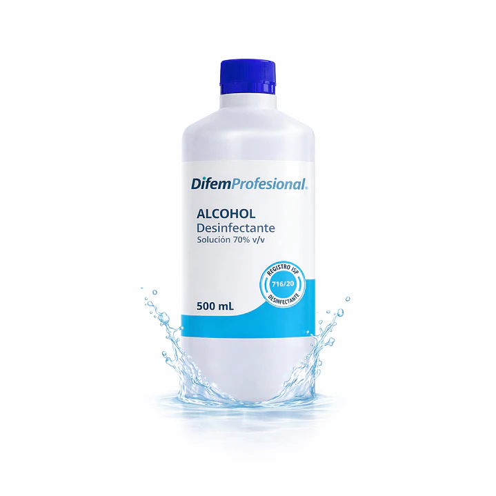 Alcohol Desinfectante 70% Difem 500ml Caja x20 3
