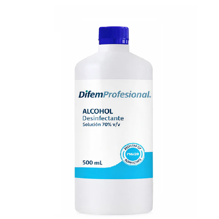 Alcohol Desinfectante 70% Difem 500ml Caja x20 2