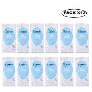 Toalla Jabonosa Higienix Limpieza Corporal Sin Enjuague Pack x12