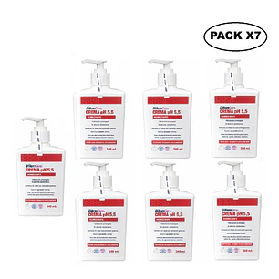 Crema Humectante pH 5.5 Hidratación Difem 340ml Pack x7
