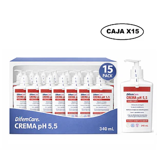 Crema Humectante pH 5.5 Hidratación Difem 340ml Caja x 15