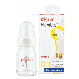 Biberón Vidrio Boca Estándar Pigeon +0M 50ml