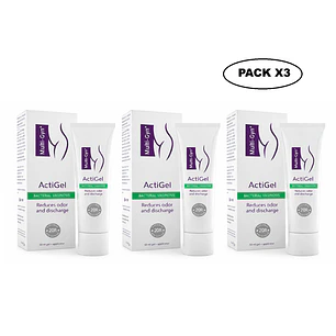 Gel Vaginal Multi-Gyn LiquiGel Hidratante Íntimo 50 ml Pack x3