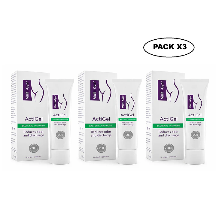Gel Vaginal MultiGyn Actigel 50 ml Pack x3 1