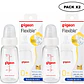 Biberon Vidrio Flexible  Pigeon +0m  120ml Pack x2 - Miniatura 1