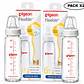Biberón Vidrio Boca Standard Flexible Pigeon +6M 240ml Pack2 - Miniatura 1