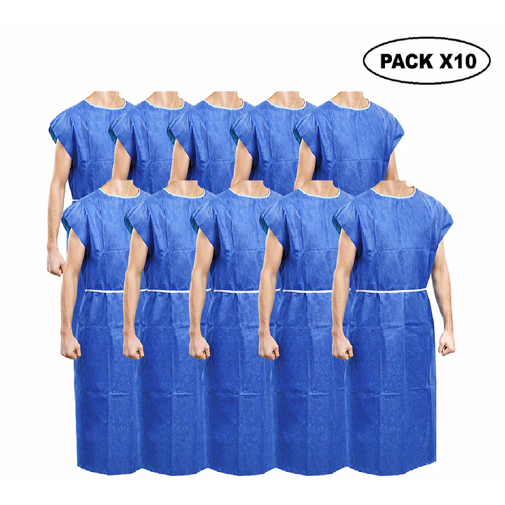 Bata Camisa Paciente Desechable Cranberry Pack x10 1