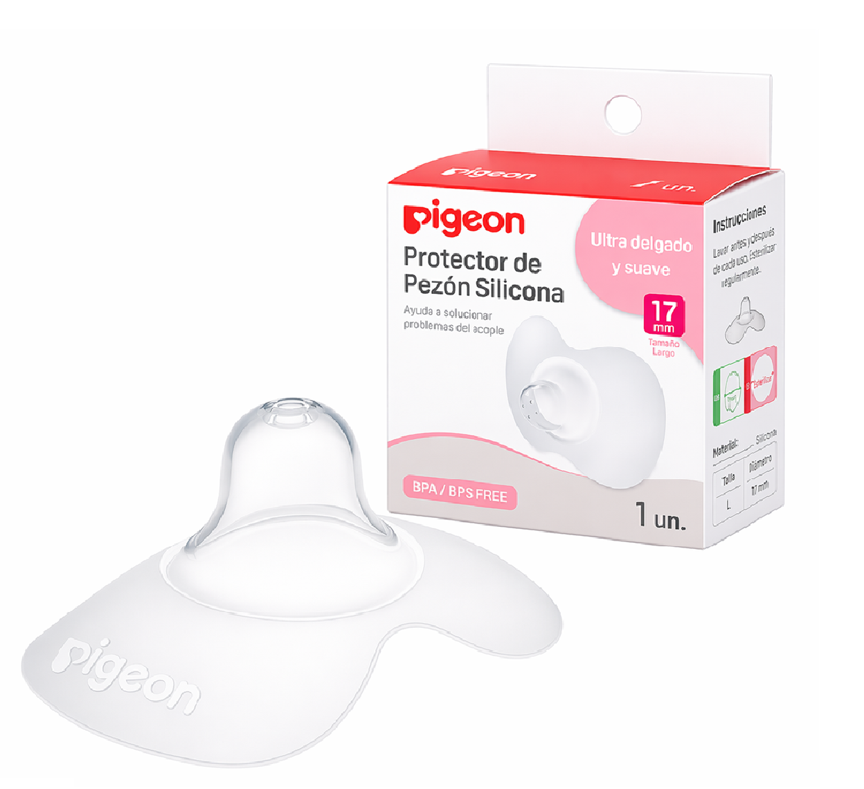 Protector De Pezon Silicona Pigeon Talla L 17mm 1 Unidad