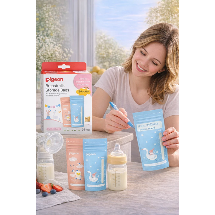 Bolsas Para Almacenar Leche Materna Pigeon  180ml - 25uds 5