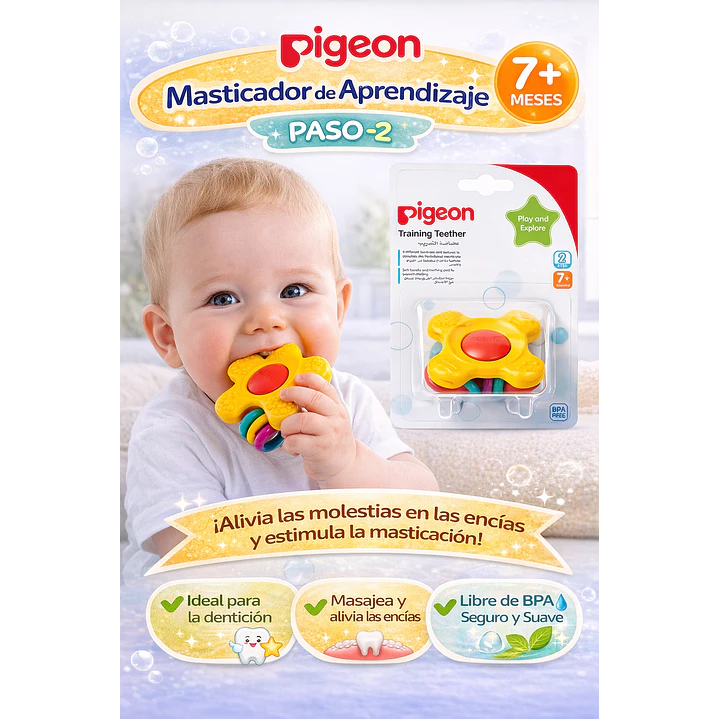Masticador Pigeon Paso 2 Bebé Dentición  3