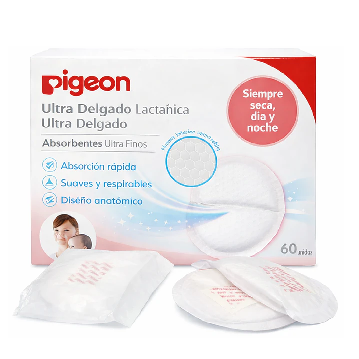 Absorbentes Pigeon Protector De Lactancia Ultra Delgado 60p 2