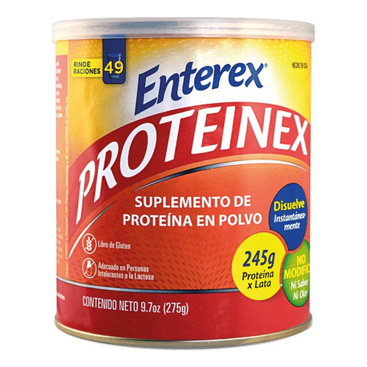 Enterex Proteinex Suplemento Alto en Proteína 275g Caja X12 2