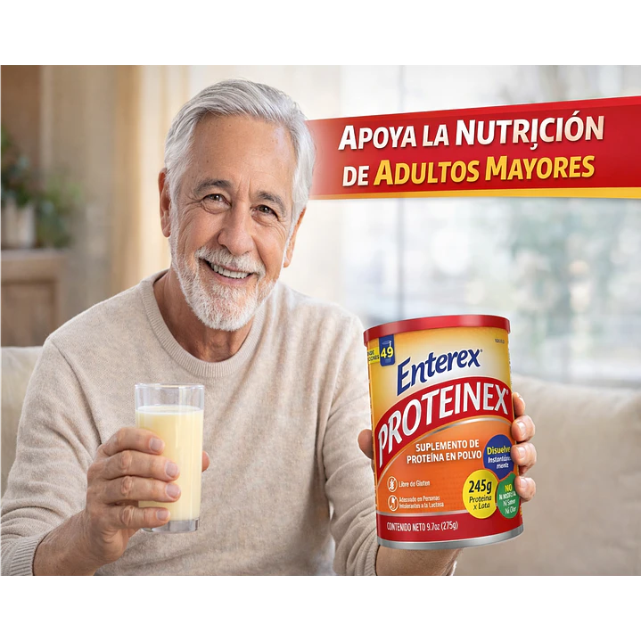 Enterex Proteinex Suplemento Alto en Proteína 275g Caja X12 5