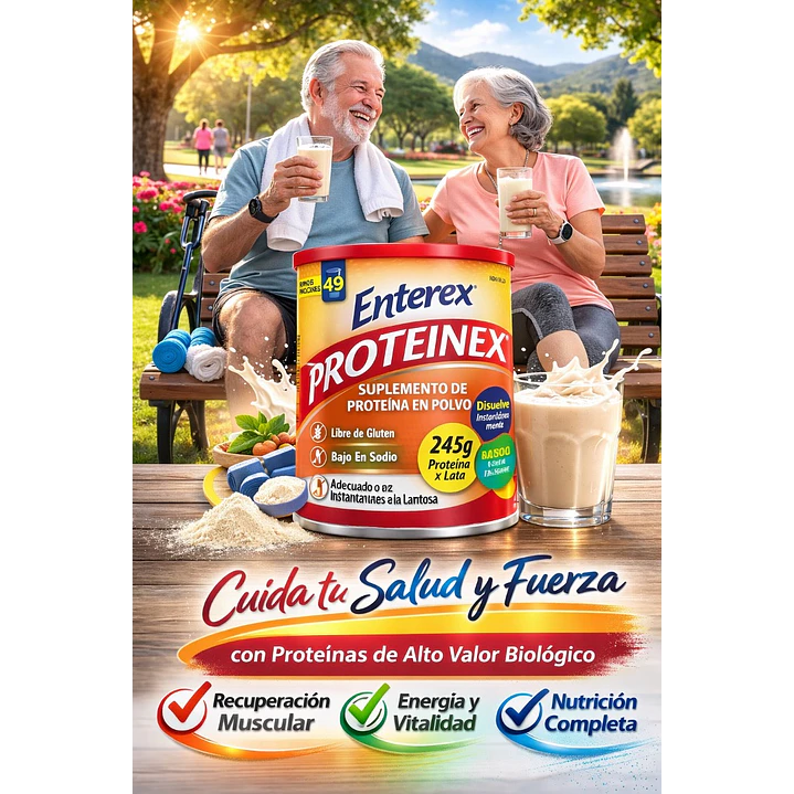 Enterex Proteinex Suplemento Alto en Proteína 275g Caja X12 6