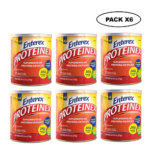 Enterex Proteinex Suplemento Alto en Proteína 275g Pack x6