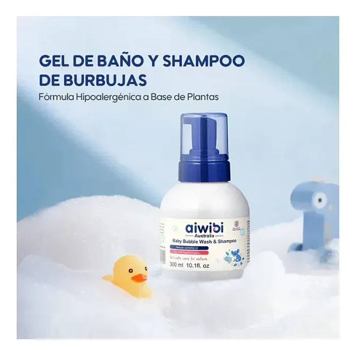 Aiwibi Gel de Baño y Shampoo de Burbujas 300ml  5