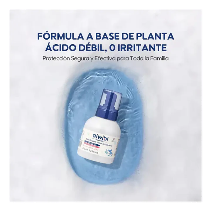 Aiwibi Gel de Baño y Shampoo de Burbujas 300ml  4