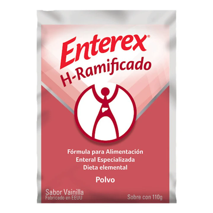 Enterex Hepatic Vainilla, Polvo Sachet  Sabor Vainilla De 110 G. Caja x24 2