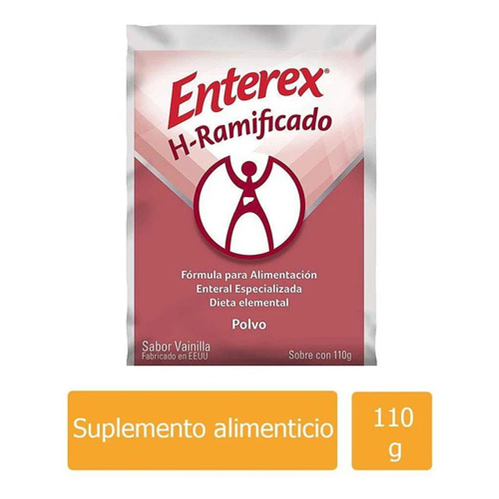 Enterex Hepatic Vainilla, Polvo Sachet  Sabor Vainilla De 110 G. Caja x24 3